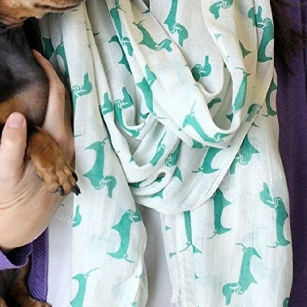 NEW Mimiyaki Daschund Infinity Scraf